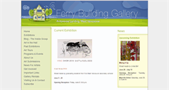 Desktop Screenshot of ferrybuildinggallery.com